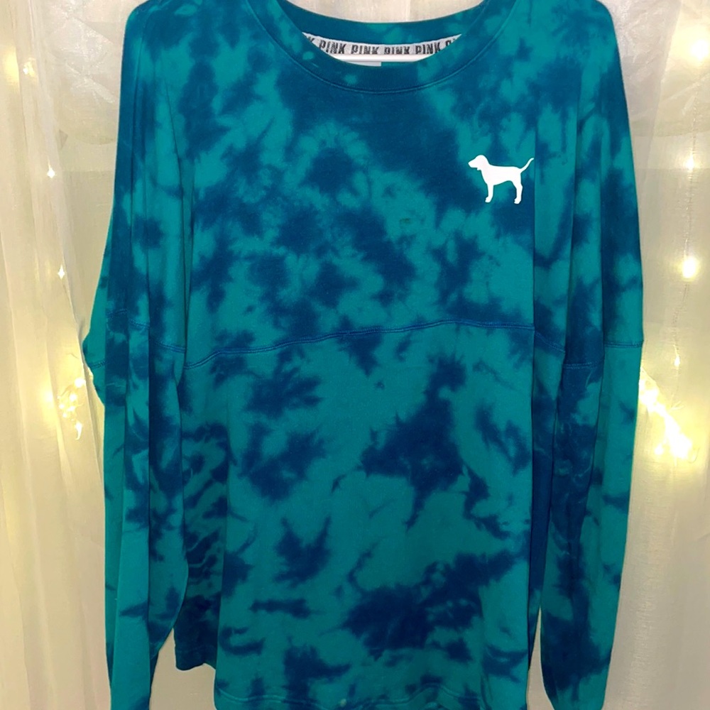 Pink Tie-dye Crew Neck